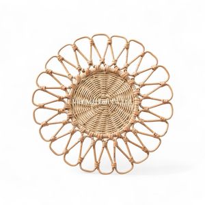 Colorful <b>Rattan</b> Placemat Handmade From Natural Material For <b>Dining</b> <b>Table</b> Decoration And Serving Use - Product Image 3