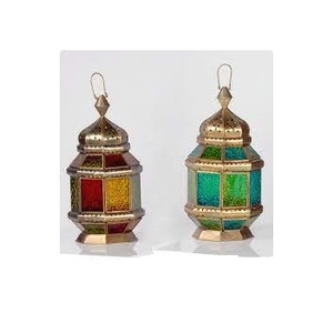 Gold Polished Hanging Moroccan <b>Lanterns</b> Moroccan <b>Lantern</b> Handmade Design Metal <b>Lantern</b> for Hotels Restaurants - Product Image 2