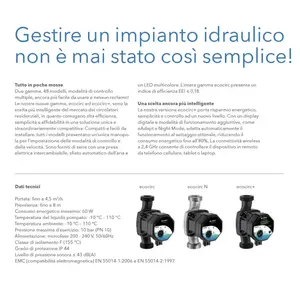 Pompe de circulation Lowara Ecocirc L 25-8/130 haute efficacité 1 1/2'' ErP pour systèmes CVC domestiques - Product Image 3