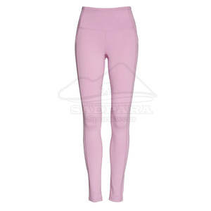 Femmes personnalisé taille moyenne bande élastique Gym entraînement Fitness solide motif Yoga Leggings conception respirante - Product Image 1