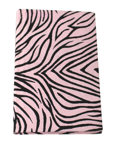 Cuaderno de papel de algodón hecho a mano de estilo de vida verde promocional rosa con cuadernos de cubierta impresos de piel de cebra - Product Image 1