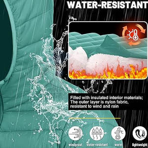 Chaqueta acolchada para hombre con capucha abrigo ligero y aislado Otoño Invierno ropa al aire libre Pantalla de impresión de color personalizado - Product Image 3