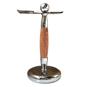 Hot Selling Badger Hair Brush Triple Blades <b>Razor</b> Shaving Kit with Wooden Rosewood Metal Handle Premium Quality Shaving Brush - Product Image 3