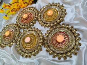 Gota rangoli แผ่นพื้นไม้ MDF สำหรับตกแต่งทางเข้าอเนกประสงค์สำหรับ Diwali และโอกาสอื่นๆ - Product Image 6