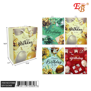 12.5 da 72 pezzi/CS \ "X16.9 \" X4.7 \ "forniture per feste-borsa regalo di compleanno - Product Image 1