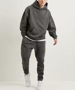 Sudadera con Capucha Gruesa y Pesada Personalizada al por Mayor, Sudadera Holgada con Hombros Caídos, 100% Algodón, Felpa Suave para Ropa Urbana Informal - Product Image 4