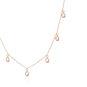 0.13 Carat Natural Diamond Round Brilliant Cut Rose Gold <b>Ring</b> VS SI Clarity HI Color Fine Jewelry Wedding Band Gift for Women - Product Image 2