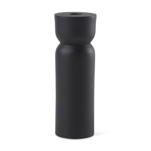 Malta Small <b>Black</b> <b>Metal</b> <b>Candle</b> <b>Holder</b> is a <b>black</b>-colored <b>candle</b> <b>holder</b> made of <b>metal</b> Decor Decorative Accent Tabletop - Product Image 1