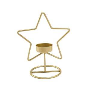 Portavelas de Metal Portavelas de hierro antiguo para decoración del hogar Mesa de boda - Product Image 1