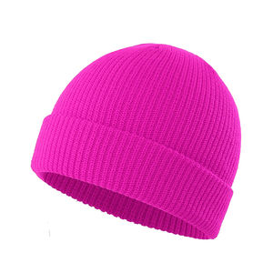 Bonnet d'hiver en maille 100% coton pour homme de haute qualité avec logo personnalisé, bonnets à bas prix en vente - Product Image 1