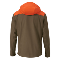 Chaqueta Ligera de Color Naranja Marrón con Cierre Frontal, Delgada, Ecológica, Personalizada, con Capucha, para Caza, Invierno, Unisex