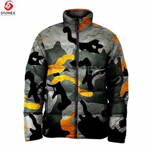 Chaquetas acolchadas con diseño de impresión 3D para hombre, chaquetas acolchadas con burbujas de camuflaje a la venta - Product Image 6