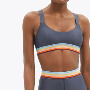 สปอร์ตบราสำหรับผู้หญิงเสื้อผ้าออกกำลังกายขนาดพิเศษน้ำหนักเบามีโลโก้ด้านหน้ารองรับสูงมาใหม่คุณภาพสูง - Product Image 2