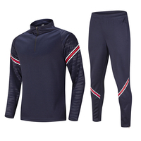 Nouveaux ensembles de survêtements de football pour hommes, vestes de course imprimées à capuche, uniformes d'entraînement sportif à séchage rapide