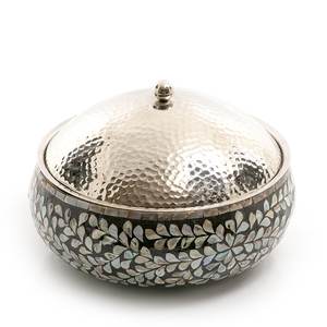 Incrustation d'os finition marmite casseroles isolées marmite fêtes de mariage casserole isolée servant marmite stockage des aliments - Product Image 3