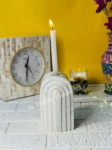 Vente chaude de qualité supérieure fait à la main blanc albâtre marbre bougeoir meilleur prix décoration de la maison pour noël autre - Product Image 4