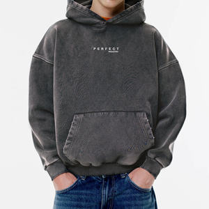 Sweat à capuche parfait Vêtements pour hommes Pull 100% coton personnalisé Street wear Sweat à capuche Sweat à capuche en molleton de coton avec logo personnalisé - Product Image 4