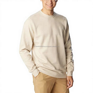 Sudadera de cuello redondo de algodón para hombre de peso pesado personalizada de alta calidad 100%, sudadera recortada de lujo lisa en blanco para hombre - Product Image 1