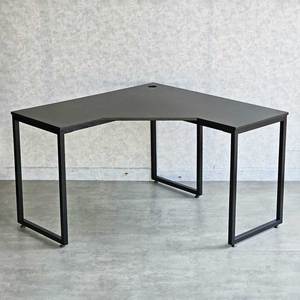 120x120cm Corner <b>Computer</b> <b>Desk</b> High Quality Rubberwood with Iron Legs Easy Assembly Colorful Finish-CD68024 - Product Image 6