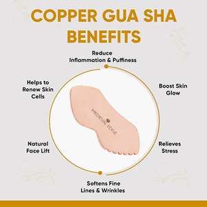 100% Original Lip Shape Copper Gua Sha for Facial and Body Massage Tension Relief and Skin Health Manufactured in India - Product Image 2