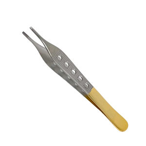 Pinces à tissus Adson en acier inoxydable avec logo personnalisé, instruments chirurgicaux manuels, réutilisables, certifiés CE, utilisation en chirurgie générale - Product Image 1