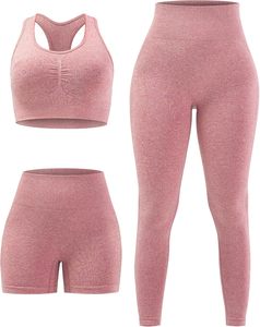 Ensemble de yoga pour femmes à la vente chaude, design personnalisé, cordon de serrage, respirant et prix abordable, plus ensemble de soutien-gorge et de leggings personnalisé, fabriqué au Pakistan - Product Image 5