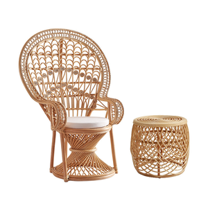 Wholesale Manufacturer Outdoor Furniture Rattan <b>Wicker</b> <b>Peacock</b> <b>Chairs</b> Banquet Event Wedding Party Garden Arm <b>Chairs</b> Luxury - Product Image 1