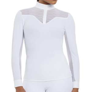 Chemises d'équitation pour femmes de qualité supérieure légères, ajustement confortable, tissu respirant, absorbant la transpiration pour les sports équestres - Product Image 1
