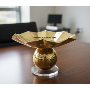 Tazón de Chocolate de Acero Inoxidable con Acabado Dorado, Forma Redonda, Diseño Artesanal, Venta al por Mayor, Tazón de Chocolate Elegante - Product Image 1