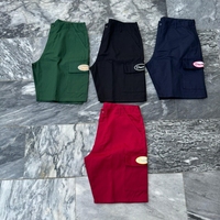 Pantalones cortos de mezclilla personalizados para hombre, de cintura media, de gran tamaño, largos, holgados, de secado rápido, diseño vintage con múltiples bolsillos, ropa de calle informal de verano Y2K