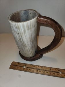 Regalos y manualidades artesanías naturales hechas a mano cuerno Real pulido Animal beber cuerno taza/jarra logotipo personalizado última India - Product Image 5