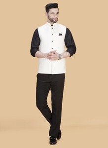Best quality <b>Mens</b> Beige Color Waistcoat for Wedding Party Reception <b>Festive</b> Functions and Groom <b>Wear</b> Available for Sale - Product Image 3