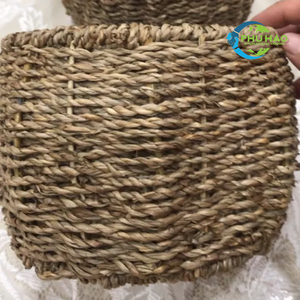 Panier de fleurs en osier vietnamien naturel en rotin avec cadre en fer solide, arbres à fleurs améliorant les espaces intérieurs et extérieurs - Product Image 3