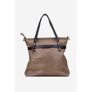 Borsa a Spalla da Donna in Vera Pelle Morbida Made in Italy con Due Cinghie, Dettagli con Rivetti e Chiusura a Zip 25380 - Product Image 3