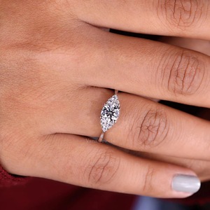 แหวนเพชรทรงกลมแบบ Halo ประดับเพชรแล็บโกรน 14K ทองคำแท้ 3.4 กะรัต ดีไซน์หรูหรา สำหรับผู้หญิง เหมาะสำหรับเป็นของขวัญในโอกาสหมั้น แต่งงาน หรือวันครบรอบ - Product Image 1