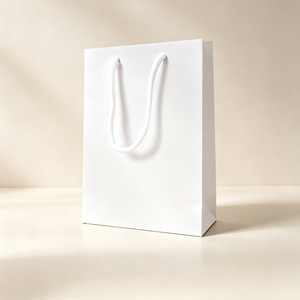 Sacs cadeaux en carton laminé pour bijoux, sacs à main haut de gamme pour boîtes à bijoux de luxe, logo personnalisé disponible, vente en gros en stock - Product Image 3