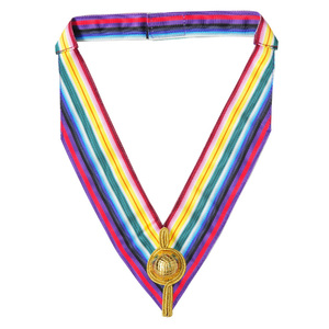 Prix d'usine Royal Arch Chapter District Collarette Conception personnalisée Polyester fait maçonnique Regalia Collarette - Product Image 5
