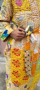 Ấn Độ <span class=keywords><strong>Handmade</strong></span> Bông Kantha Kimono Người Phụ Nữ Và Người Đàn Ông Phong Cách Bãi Biển Mặc Áo Choàng Tắm Nhật Bản Phong Cách Vá Làm Việc Kimono Quà Tặng Cho Cô - Product Image 2