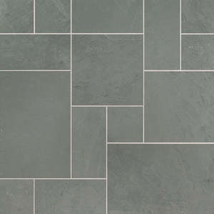 กระเบื้องปูพื้นกันน้ำ Montauk Blue Slate Union รุ่นโมเดิร์น ขนาด 48 x 48 นิ้ว ชุดสำหรับผนังภายใน ขนาด 400 x 400 มม. - Product Image 1
