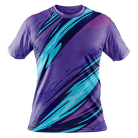 T-shirts de course personnalisés pour hommes de haute qualité, 100% polyester, sublimation, vierges, impression personnalisée en couleur intégrale, maillot de football