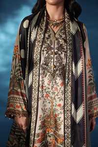 Lehenga Choli Anarkali en mousseline de soie brodée, tenue de soirée pour femmes, avec de riches embellissements - Product Image 5