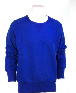 Sweat-shirt à manches longues décontracté pour hommes 100% coton tissu éponge saison d'hiver motif solide lavage enzymatique et lavage acide brodé - Product Image 1