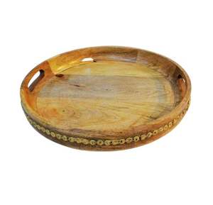 Bandeja para servir postres y chocolate de madera y Metal de estilo árabe, tazón 100% seguro para alimentos, ocasiones de nuevo diseño para Diwali, precio al por mayor - Product Image 1