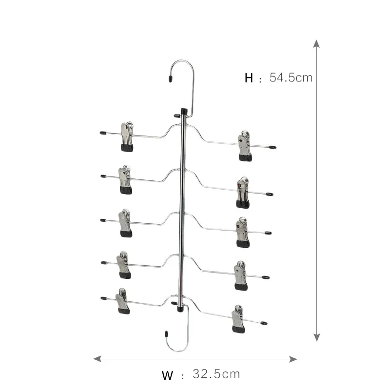 多層スポンジ滑り止めパンツラックパンツハンガー卸売金属収納ハンガートレースレスパンツ吊りシルクスカーフスカーフ収納