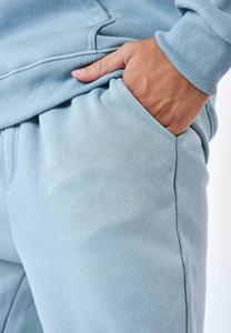 Service OEM Pantalons de survêtement décontractés en toile personnalisés, coupe large et ample, poids lourd 380 GSM, coupe droite, délavés à l'acide, pour hommes, effet délavé au soleil - Product Image 3