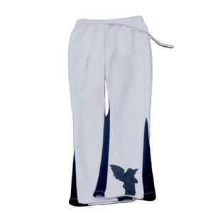 Pantalons de survêtement évasés en coton lourd pour hommes, personnalisés OEM, impression sérigraphique, pantalons de survêtement droits de haute qualité pour hommes - Product Image 3