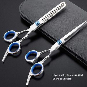 Ensemble de ciseaux de coiffeur de 6 pouces Ciseaux de coiffeur professionnels Coupe de cheveux Ciseaux amincissants à la mode - Product Image 6