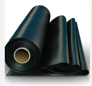 Precio de fábrica Membrana de goma EPDM 1mm 1,2mm 1,5mm 2,0mm Hoja de rollo de impermeabilización de techo de espesor