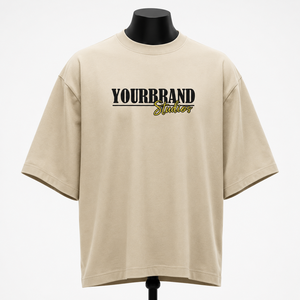 เสื้อยืดโอเวอร์ไซส์ผ้าฝ้ายพรีเมียม สตรีทแวร์ ลายกราฟิกสั่งทำพิเศษ ทรงหลวม สไตล์คนเมือง สำหรับผู้ชาย - Product Image 1