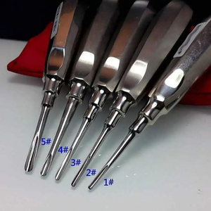 High Quality Reusable Manual Set of 5 Pieces Dental Elevators Extraction Surgical Instruments - Product Image 1
